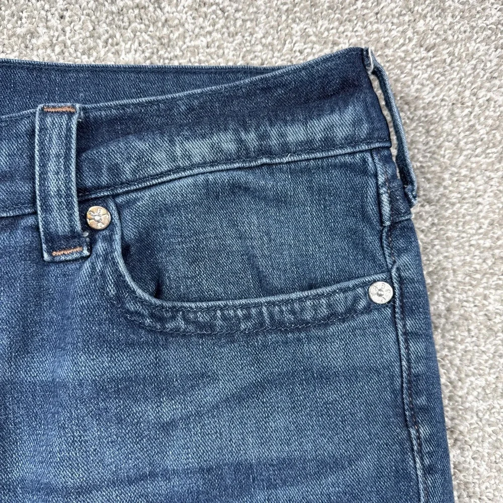 True Religion Rocco Jeans Men's 34 Blue Relaxed Skinny Stretch Denim